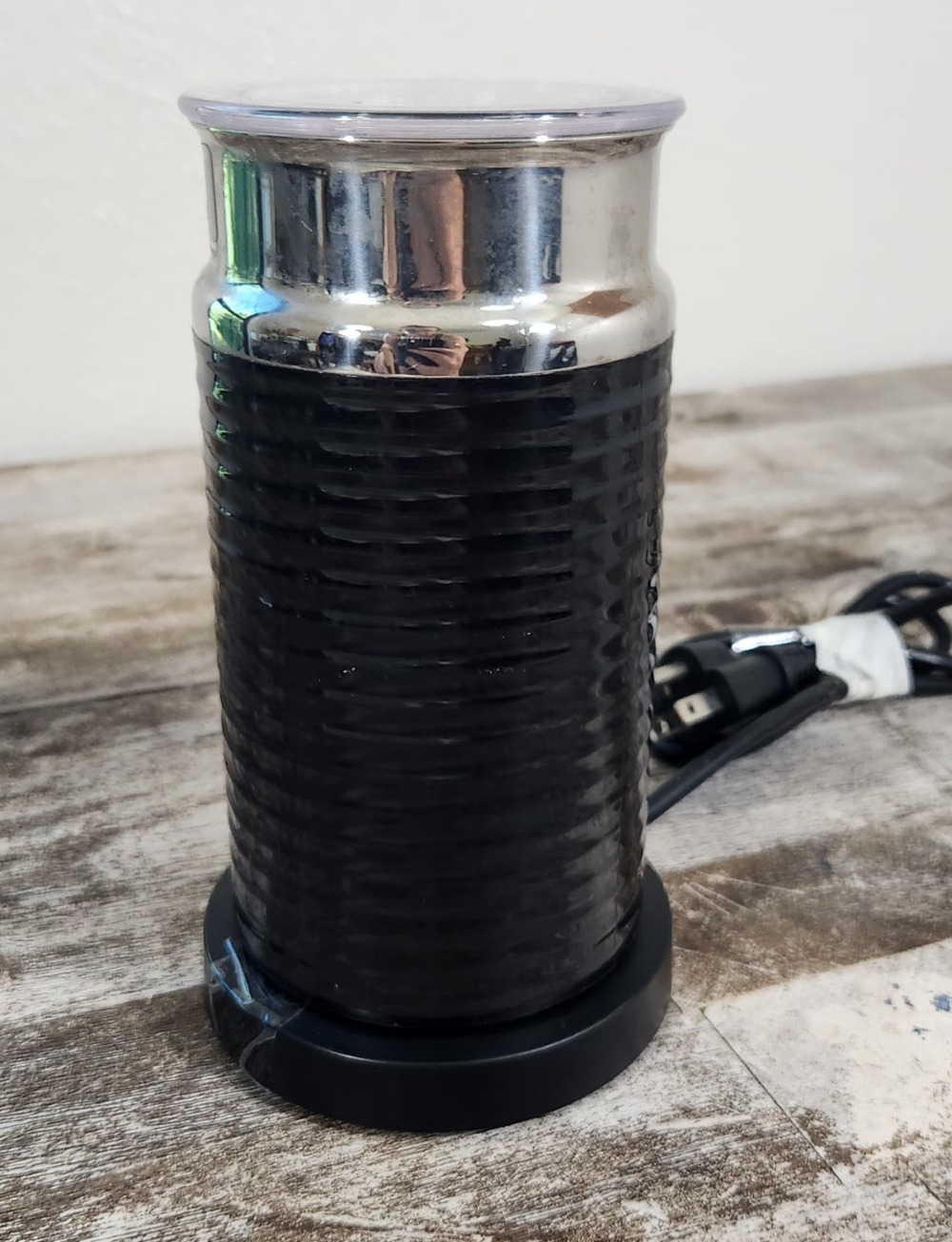 Nespresso Aeroccino 3 Model 3594 Black Milk Frother Cappuccino Coffee Tested Wor